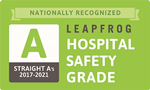 Award - Nationally recognized Leapfrog Hospital Safety Grade, Strait A's, 2017-2021
